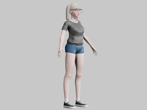 Classic Basic Woman V25835 3D Model