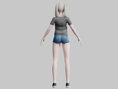 Classic Basic Woman V25835 3D Model