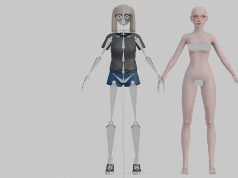 Classic Basic Woman V25835 Modello 3D