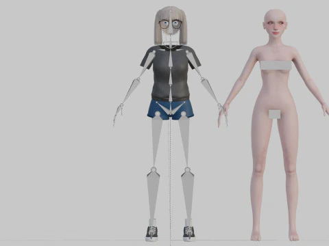 Classic Basic Woman V25835 3D Model