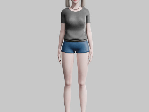 Classic Basic Woman V25835 Modello 3D