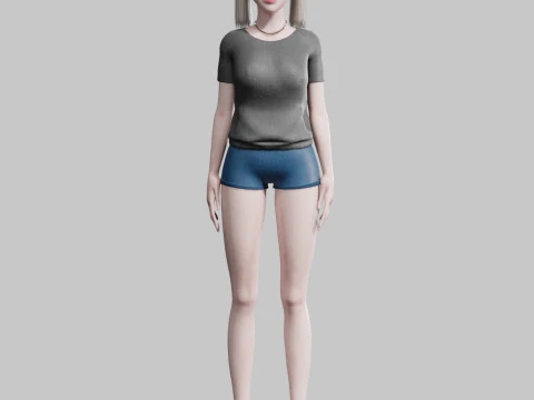 Classic Basic Woman V25835 3D Model
