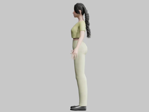 Classic cute Woman V26572 3D Model