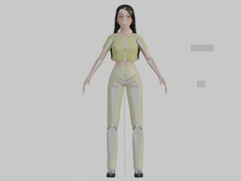 Classic cute Woman V26572 3D Model