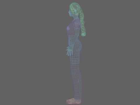 Classic cute Woman V26572 Model 3D