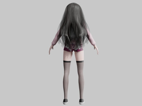 Cool Basic Woman V33807 3D Model