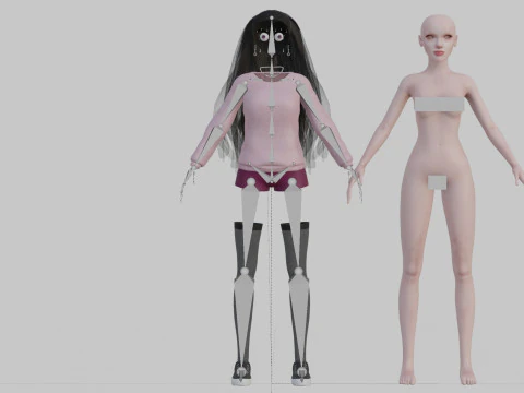 कूल बेसिक वुमन V33807 3D मॉडल