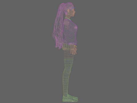 Cool Basic Woman V33807 3D Model