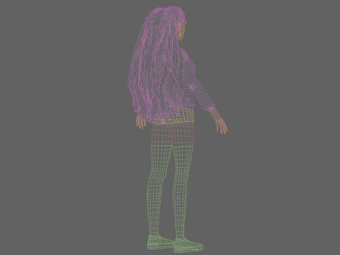 Cool Basic Woman V33807 3D Model