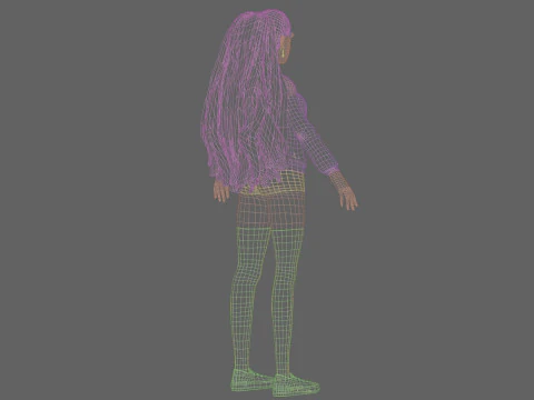 कूल बेसिक वुमन V33807 3D मॉडल