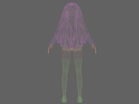 Cool Basic Woman V33807 3D Model