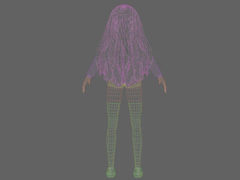 कूल बेसिक वुमन V33807 3D मॉडल