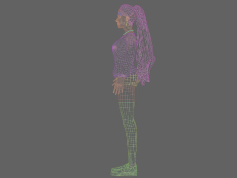 Cool Basic Woman V33807 3D Model