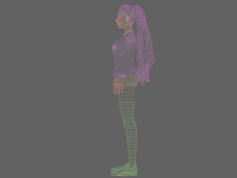 कूल बेसिक वुमन V33807 3D मॉडल