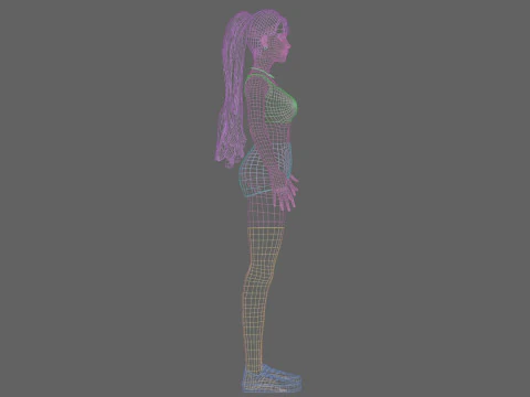 Cute Basic Woman V31350 3D Model