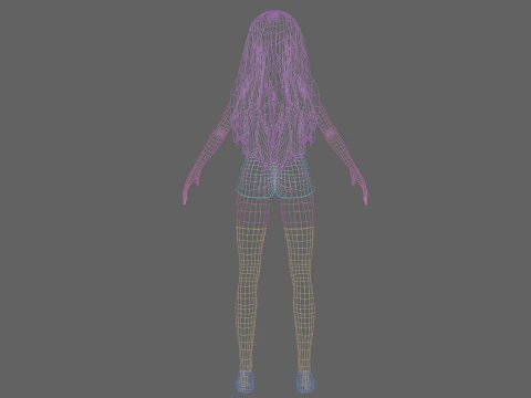Cute Basic Woman V31350 3D Model