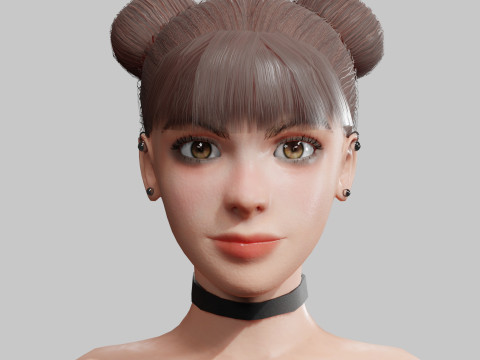 Cute classic Woman V23353 3D Модель