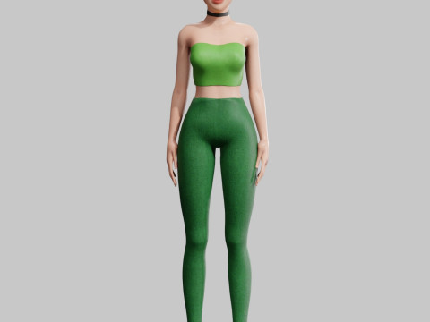 Cute classic Woman V23353 3D Модель