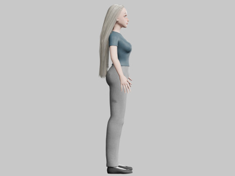 Cute pretty Woman V29281 Model 3D