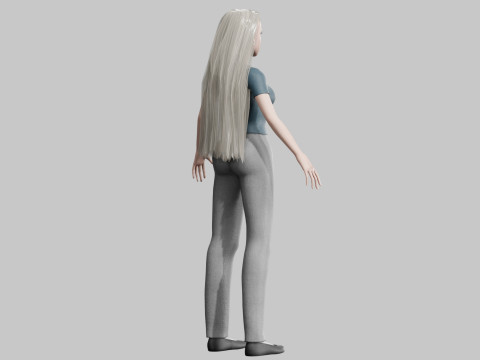 Cute pretty Woman V29281 Model 3D