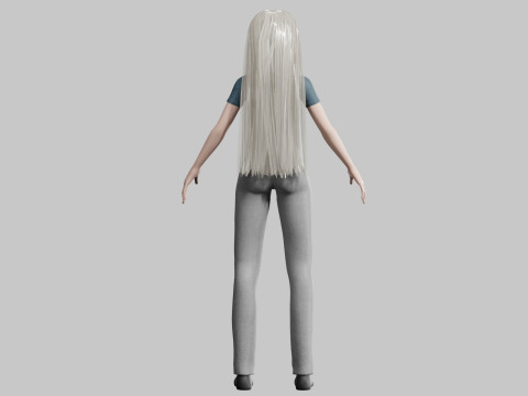 Cute pretty Woman V29281 Model 3D