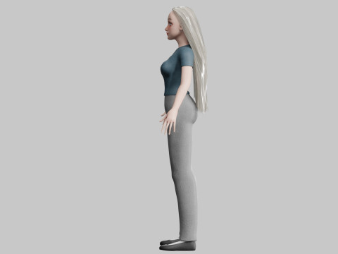 Cute pretty Woman V29281 Model 3D