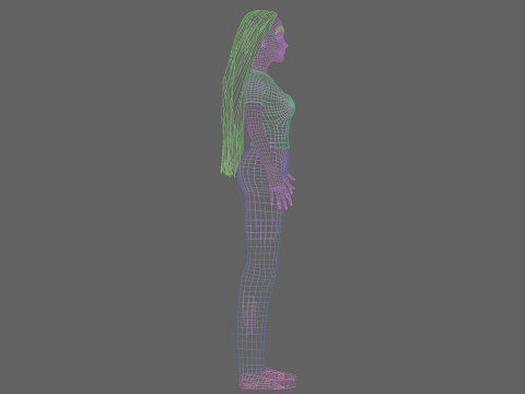 Cute pretty Woman V29281 Model 3D