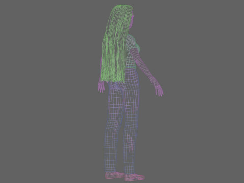 Cute pretty Woman V29281 Model 3D
