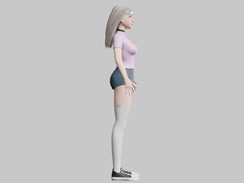Cute Standard Woman V30652 3D मॉडल