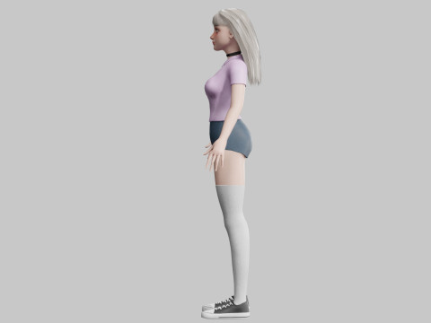 Cute Standard Woman V30652 3D मॉडल