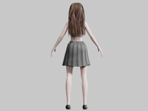 Cute Young Woman V31577 3D Model