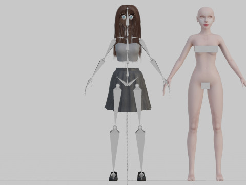 Cute Young Woman V31577 3D Model