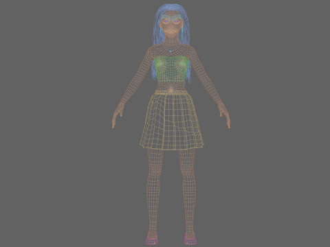 Cute Young Woman V31577 3D Model