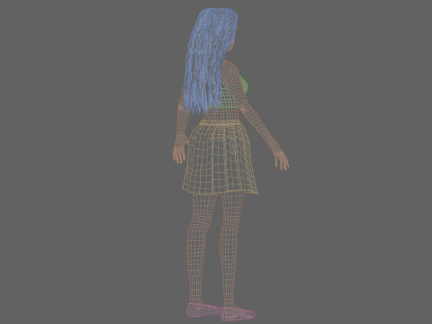 Cute Young Woman V31577 3D Model