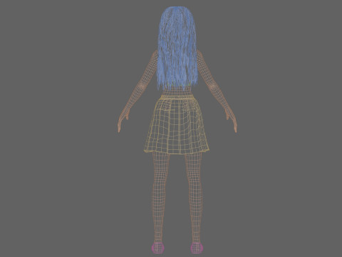 Cute Young Woman V31577 3D Model