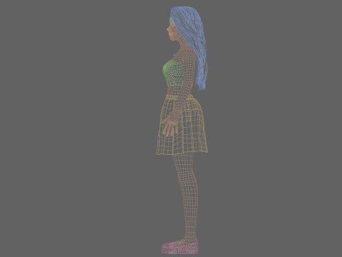 Cute Young Woman V31577 3D Model