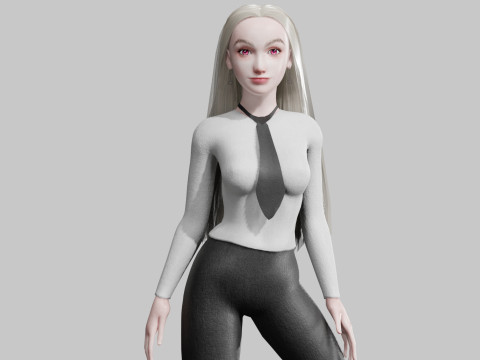 Pretty Basic Woman V31192 3Dモデル