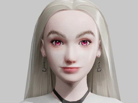 Pretty Basic Woman V31192 3D Model
