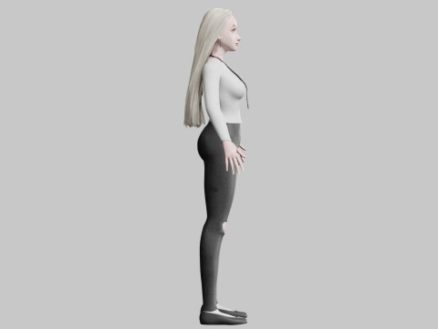 Pretty Basic Woman V31192 3Dモデル