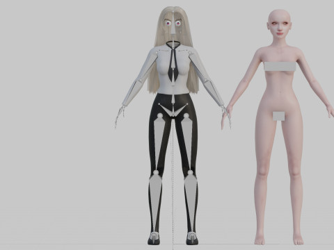 Pretty Basic Woman V31192 3Dモデル