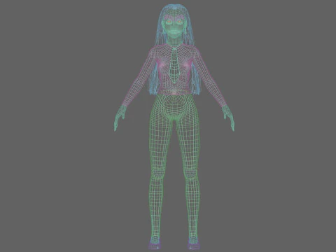 Pretty Basic Woman V31192 3D Model