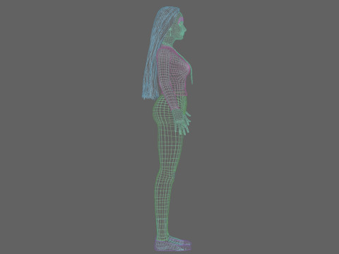 Pretty Basic Woman V31192 3Dモデル