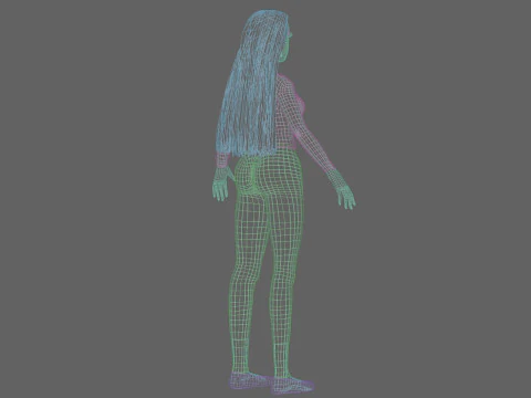 Pretty Basic Woman V31192 3D Model