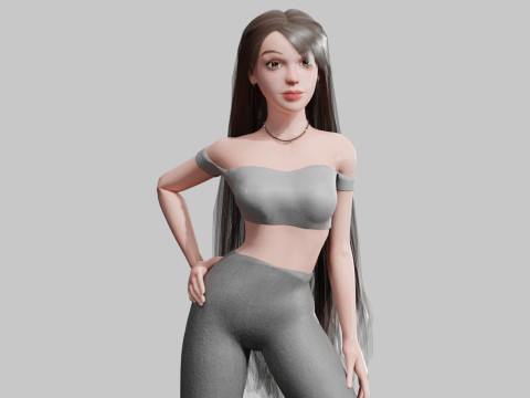 Pretty classic woman V33683 3D Model