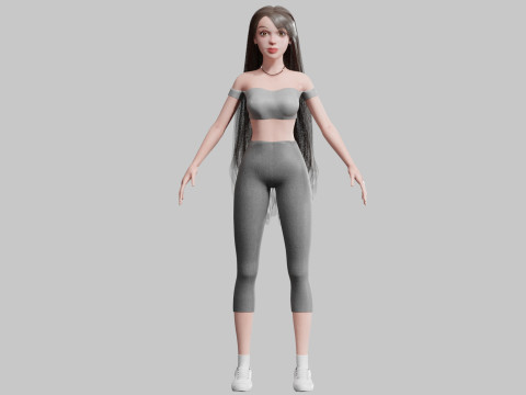 Pretty classic woman V33683 3D Model