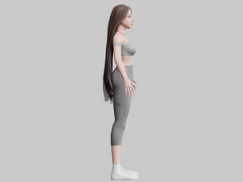 Pretty classic woman V33683 3D Model