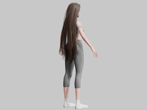 Pretty classic woman V33683 3D Model