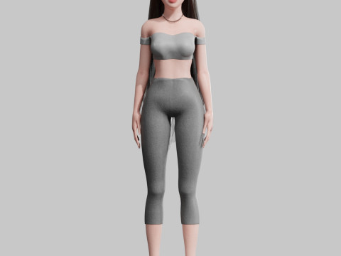 Pretty classic woman V33683 3D Model