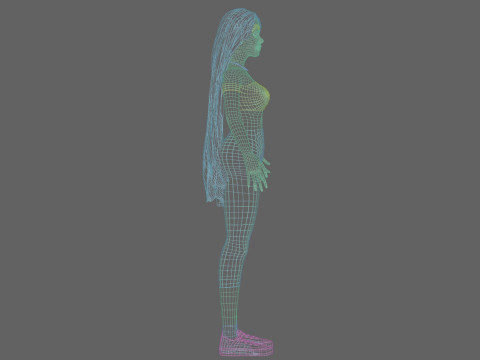 Pretty classic woman V33683 3D Model