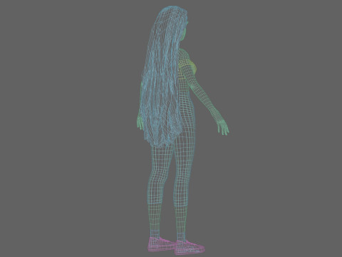 Pretty classic woman V33683 3D Model